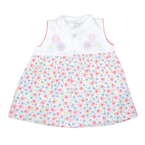 Vestido de Niña 2 Piezas Bebu Blanco/Rojo